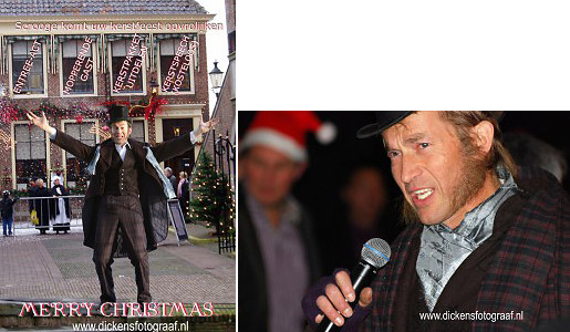 Charles Dickens Entertainment, Scrooge komische kerstact ook voor presentatie tijdens kerstborrel, www.kerstacts.nl