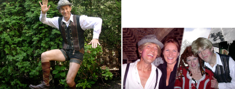 Der Rudi klungelige en foute bierdrinkende ex skileraar = Après ski entertainment, winter entertainment, www.kerstacts.nl