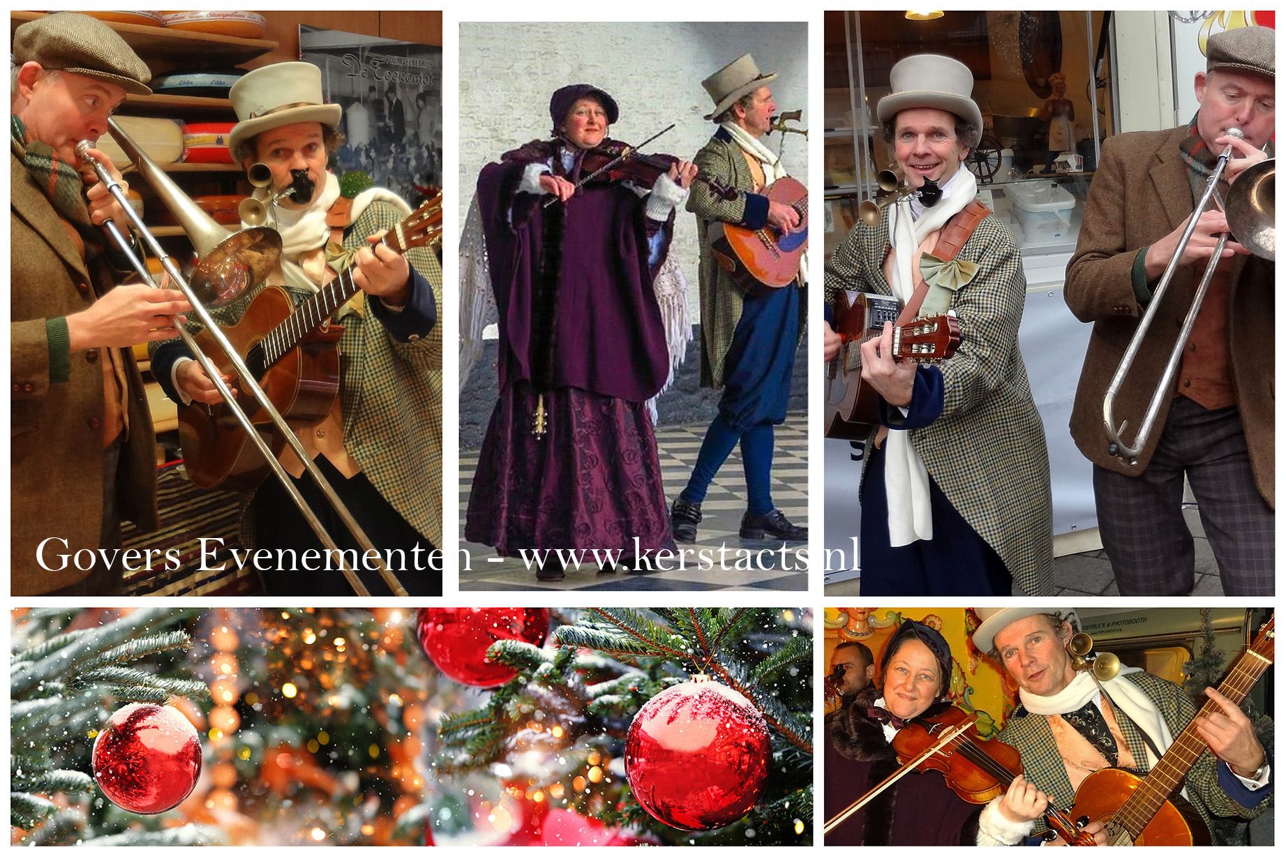 Dickens muziek, Dickens muzikanten, Het Dickens duo, Charles Dickens muziek, straattheater voor de kerstperiode, kerstmuziek, winter entertainment, Charles Dickens entertainment