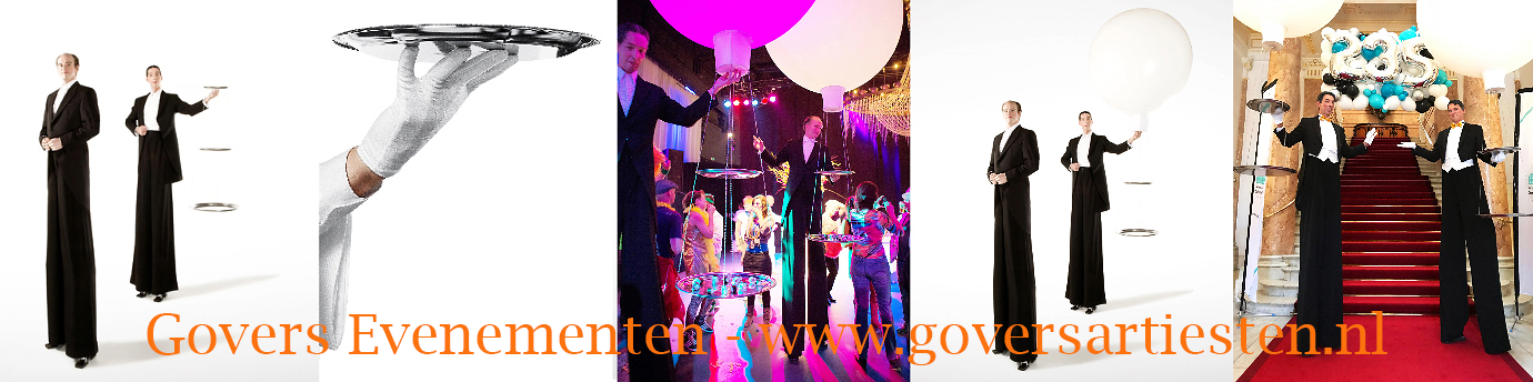 cateringacts, culinair entertainment, artiesten boeken, steltenlopers, steltenacts, entree-act, govers evenementen, steltentheater, kerst catering