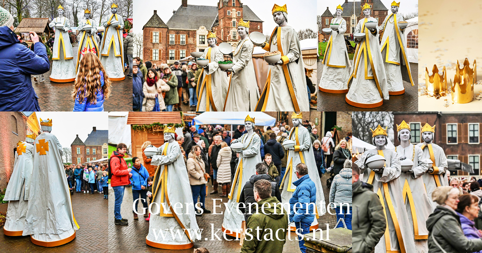 3 Koningen, kerstact, kerstmis, kerstentertainment, De Drie Koningen, Kerstverhaal op stelten, kerstmis, entertainment voor kerst, winterentertainment, Govers Evenementen, www.kerstacts.nl, steltentheater, steltenlopers, kerst steltenlopers