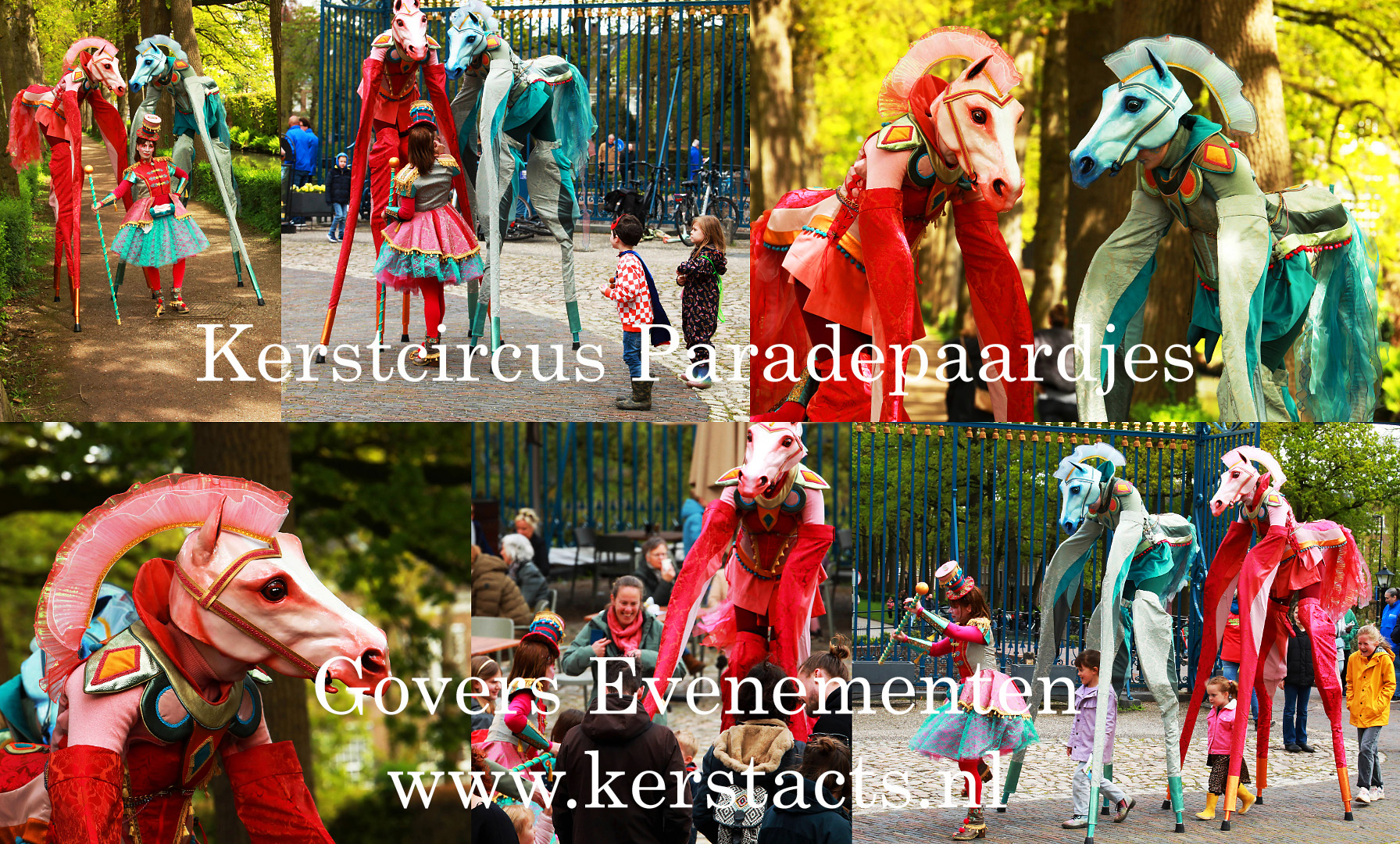 Kerstcircus Paradepaardjes met dressuur, te boeken bij Govers Evenementen, www.kerstacts.nl Kerstcircus, Paradepaardjes, steltenact, steltentheater, kerst, kerstviering, winterentertainment, kerstfeest, kerstacts.nl, steltenlopers, Christmas acts